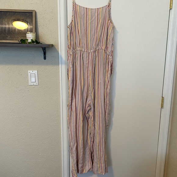 Lou & Grey Striped Tie Waist Jumpsuit NWOT - Picture 8 of 8